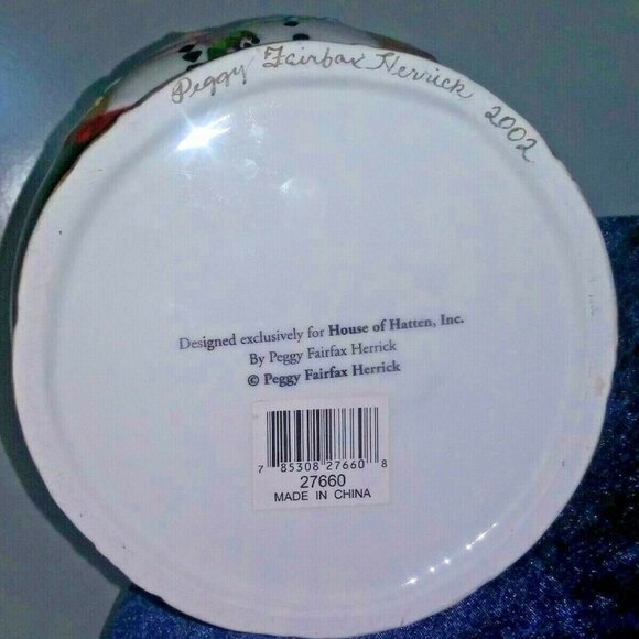 VTG Snowman Mr. & Mrs. Pitcher VASE Checkered Peggy Fairfax House of Hatten - Picture 11 of 11